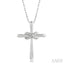 Infinity Cross Petite Diamond Fashion Pendant