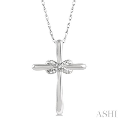 Infinity Cross Petite Diamond Fashion Pendant