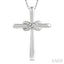 Infinity Cross Petite Diamond Fashion Pendant