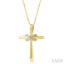 Infinity Cross Petite Diamond Fashion Pendant