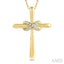 Infinity Cross Petite Diamond Fashion Pendant
