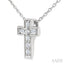 Cross Petite Diamond Fashion Pendant