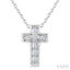 Cross Petite Diamond Fashion Pendant