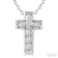 Cross Petite Diamond Fashion Pendant