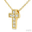 Cross Petite Diamond Fashion Pendant
