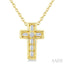 Cross Petite Diamond Fashion Pendant