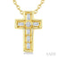 Cross Petite Diamond Fashion Pendant