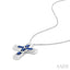 Cross Gemstone & Diamond Fashion Pendant