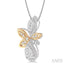 Flower Halo Lovebright Diamond Fashion Pendant
