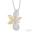 Flower Halo Lovebright Diamond Fashion Pendant