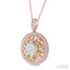 Circle Lovebright Diamond Fashion Pendant