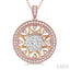 Circle Lovebright Diamond Fashion Pendant