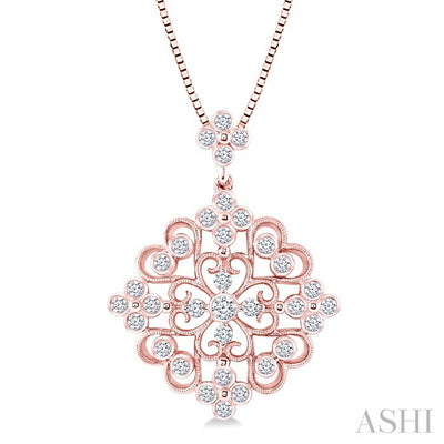 Floral Diamond Fashion Pendant