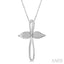 Angel Wings Cross Diamond Fashion Pendant