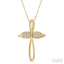 Angel Wings Cross Diamond Fashion Pendant