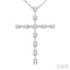 Cross Floating Diamond Fashion Pendant