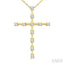 Cross Floating Diamond Fashion Pendant