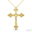 Clover Cross Diamond Fashion Pendant