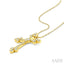 Clover Cross Diamond Fashion Pendant