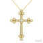 Clover Cross Diamond Fashion Pendant