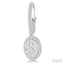 Oval Shape Halo Lovebright Essential Diamond Earrings