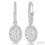 Oval Shape Halo Lovebright Essential Diamond Earrings