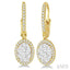 Oval Shape Halo Lovebright Essential Diamond Earrings