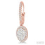 Oval Shape Halo Lovebright Essential Diamond Earrings
