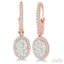 Oval Shape Halo Lovebright Essential Diamond Earrings