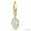 Oval Shape Halo Lovebright Essential Diamond Earrings