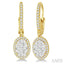 Oval Shape Halo Lovebright Essential Diamond Earrings