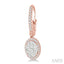 Oval Shape Halo Lovebright Essential Diamond Earrings