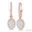 Oval Shape Halo Lovebright Essential Diamond Earrings