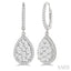 Pear Shape Halo Lovebright Essential Diamond Earrings