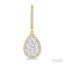 Pear Shape Halo Lovebright Essential Diamond Earrings