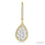 Pear Shape Halo Lovebright Essential Diamond Earrings