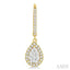 Pear Shape Halo Lovebright Essential Diamond Earrings