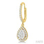 Pear Shape Halo Lovebright Essential Diamond Earrings