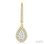 Pear Shape Halo Lovebright Essential Diamond Earrings