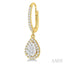 Pear Shape Halo Lovebright Essential Diamond Earrings