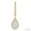 Pear Shape Halo Lovebright Essential Diamond Earrings