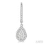 Pear Shape Halo Lovebright Essential Diamond Earrings