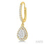 Pear Shape Halo Lovebright Essential Diamond Earrings