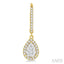 Pear Shape Halo Lovebright Essential Diamond Earrings
