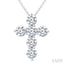 6 Stone Cross Diamond Fashion Pendant