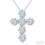 6 Stone Cross Diamond Fashion Pendant