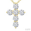 6 Stone Cross Diamond Fashion Pendant