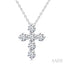 6 Stone Cross Diamond Fashion Pendant