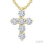 6 Stone Cross Diamond Fashion Pendant