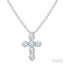 6 Stone Cross Diamond Fashion Pendant